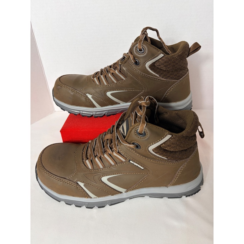 Avenger Womens Work Boots Brown Size 8 Thresher Mid Waterproof Safety Toe A7950